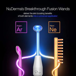 nuderma wand hf facial machine for with argon and neon gass