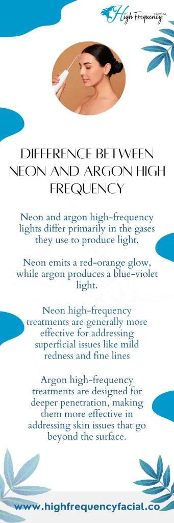  difference between neon and argon high frequency 