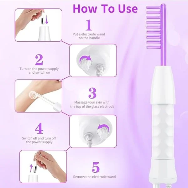 how to use portable high frequency wand argon
